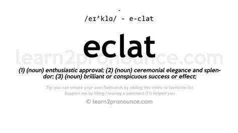 éclat definition.